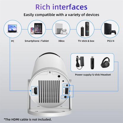 Portable Projector 4K HD (Theater Edition)